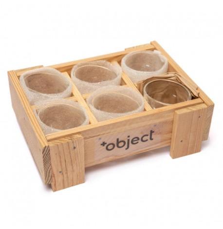 Набор пьяных граненых стопок (6 шт)