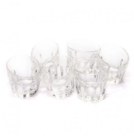 Набор пьяных граненых стопок (6 шт)
