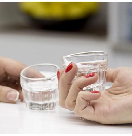 Набор пьяных граненых стопок (6 шт)