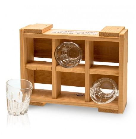 Набор пьяных граненых стопок (6 шт)