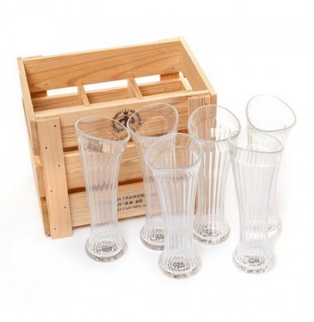 Набор пьяных бокалов высоких (6 шт)