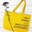 Еко сумка Market MAXI I am a woman What`s your superpower?