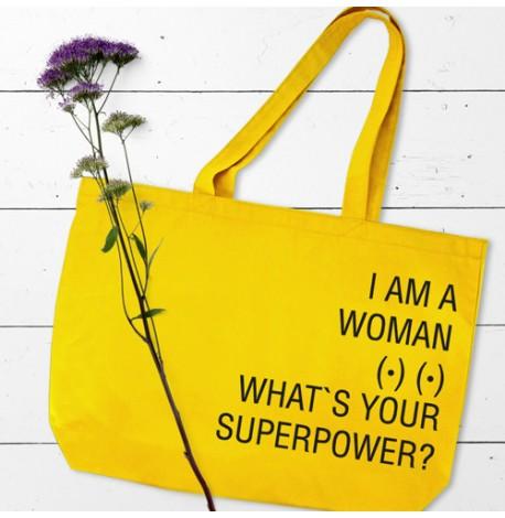 Еко сумка Market MAXI I am a woman What`s your superpower?