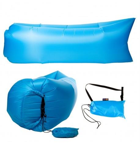 Бескамерный надувной шезлонг-лежак RipStop 2.0 (голубой)