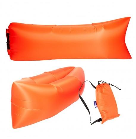 Бескамерный надувной шезлонг-лежак RipStop 2.0 (оранжевый)