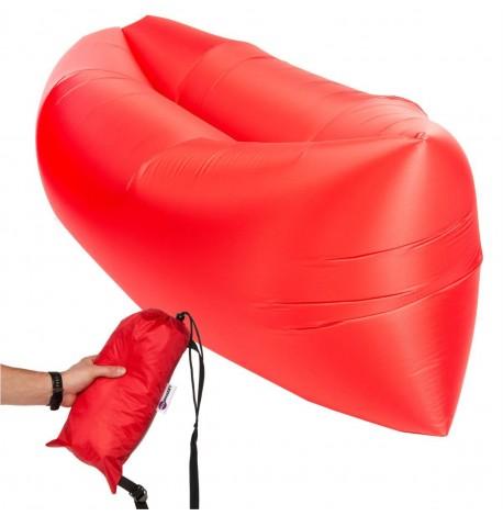Бескамерный надувной шезлонг-лежак RipStop 2.0 (красный)