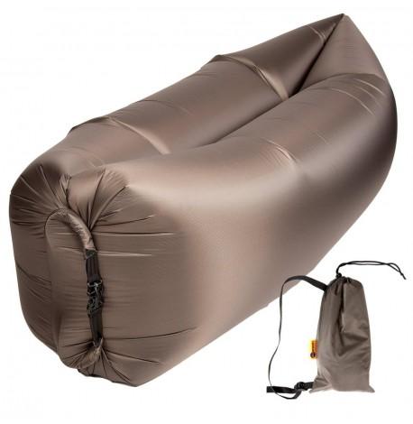 Бескамерный надувной шезлонг-лежак RipStop 2.0 (хаки)