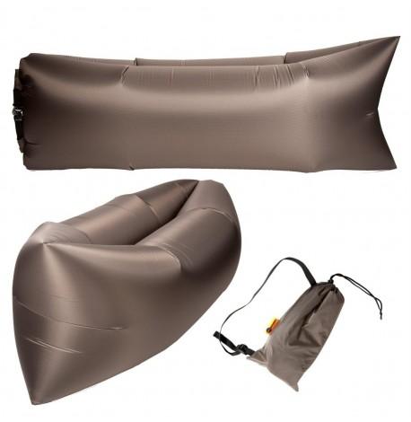 Бескамерный надувной шезлонг-лежак RipStop 2.0 (хаки)