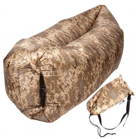 Бескамерный надувной шезлонг-лежак RipStop 2.0 (камуфляж)