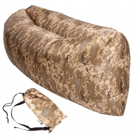 Бескамерный надувной шезлонг-лежак RipStop 2.0 (камуфляж)