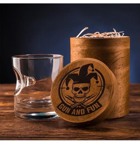 Стакан для виски с пулей 9 мм