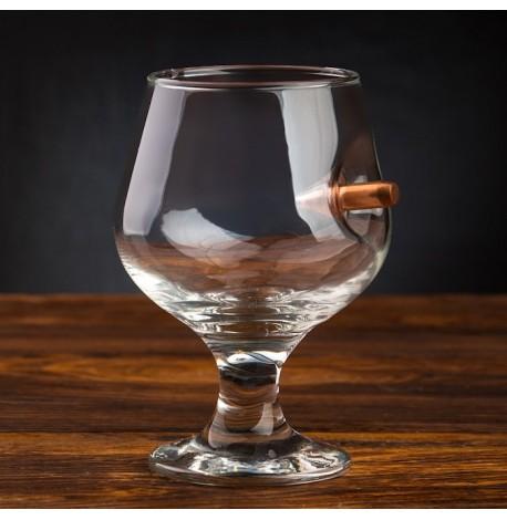 Бокал для коньяка с пулей 7.62 мм