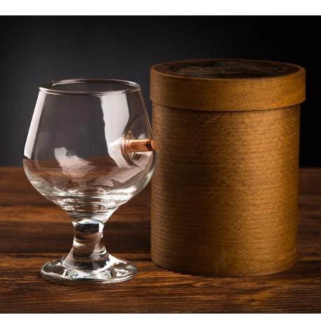 Бокал для коньяка с пулей 7.62 мм