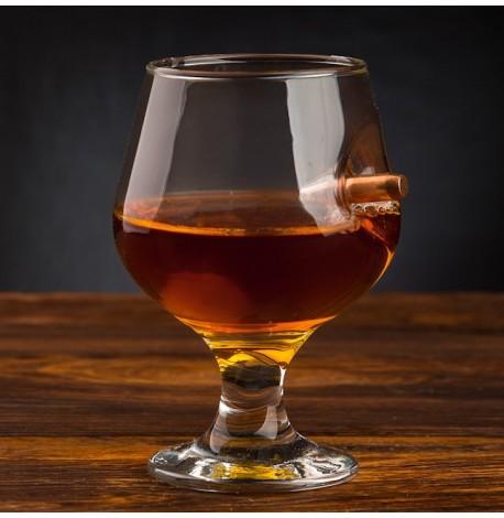 Бокал для коньяка с пулей 7.62 мм