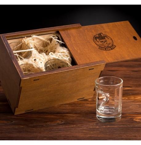 Набір 6-ти гранованих чарок з кулею 5.56