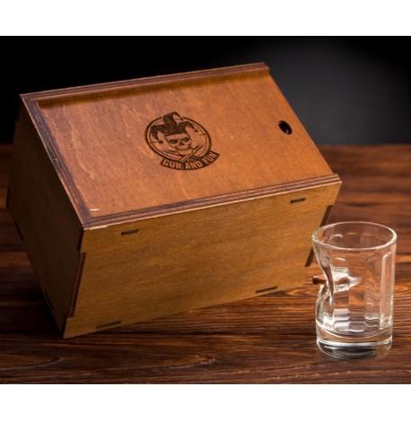 Набір 6-ти гранованих чарок з кулею 5.56