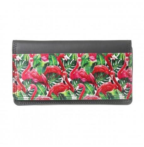Кошелек женский из эко-кожи "Фламинго"