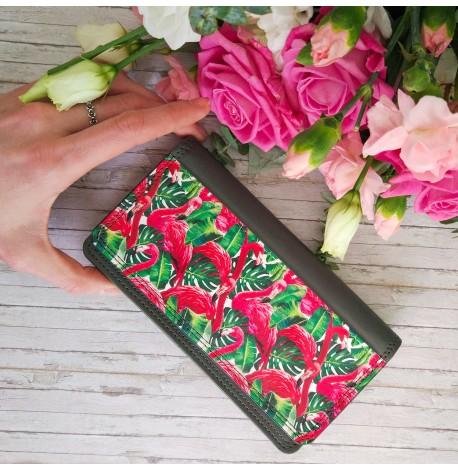 Кошелек женский из эко-кожи "Фламинго"