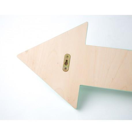 Настенная вешалка для одежды "Стрела" (мятная)