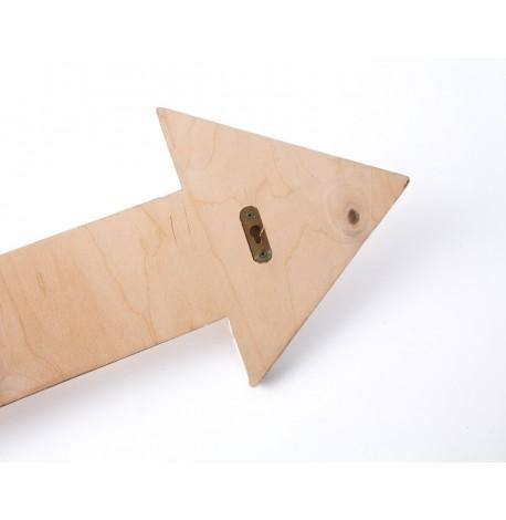 Настінна вішалка для одягу "Стріла" (світле дерево)