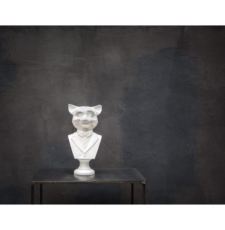 Гіпсовий бюст "Фантастичний Лис" (білий), 35 см