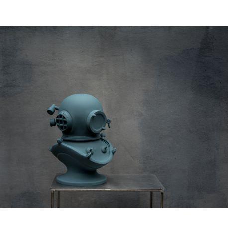 Гипсовая скульптура "Шлем Водолаза большой" (античный синий)