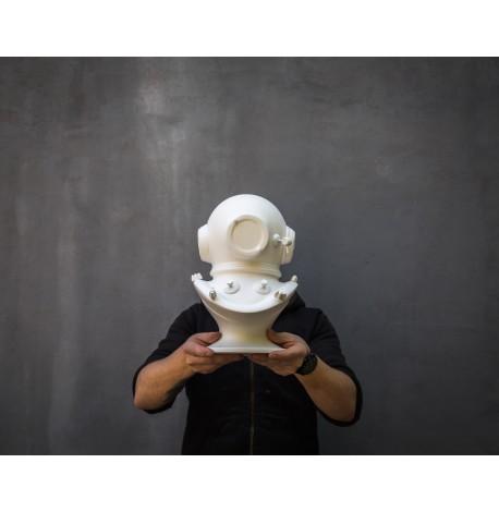 Гіпсова скульптура "Шолом Водолаза" small (білий), 35 см