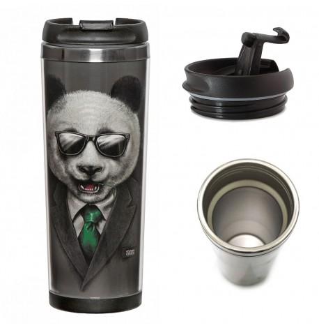 Термокружка "Панда в пиджаке" (380 мл)