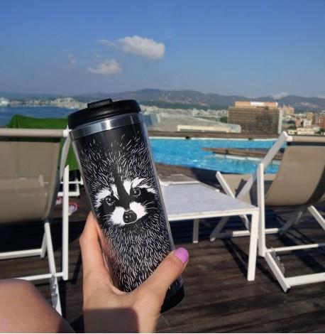 Термокружка "Енот" (380 мл)