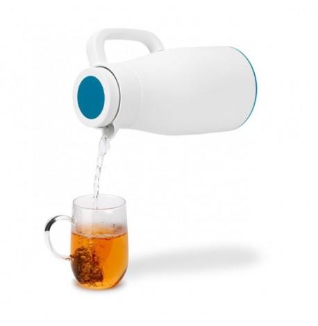 Термос Evo-Dewar PO Selected 1 л (белый-голубой)