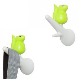 Настенные крючки для одежды Hook Squirrel Qualy (зеленый-белый)