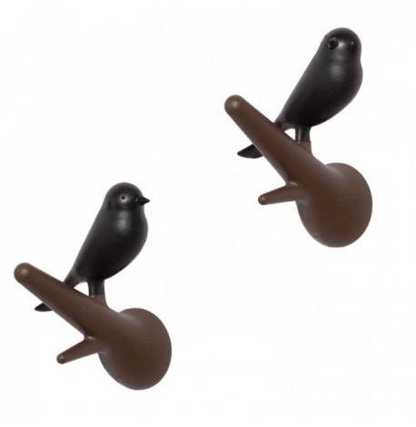 Настінні гачки для одягу Hook Sparrow Qualy (коричневий-чорний)