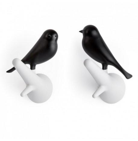 Настінні гачки для одягу Hook Sparrow Qualy (білий-чорний)