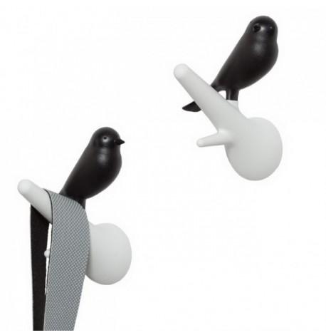 Настінні гачки для одягу Hook Sparrow Qualy (білий-чорний)