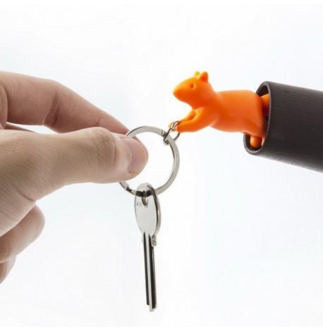 Ключница настенная и брелок для ключей Squirrel Qualy (оранжевый)