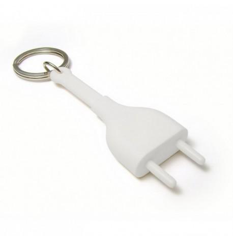 Ключница настенная и брелок для ключей Unplug Qualy (белый)