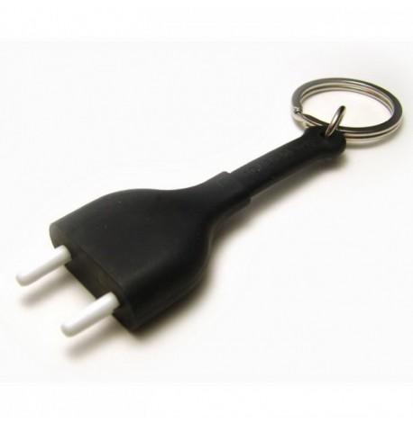 Ключница настенная и брелок для ключей Unplug Qualy (белый-черный)