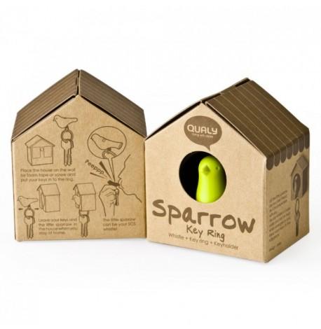 Ключница настенная и брелок для ключей Sparrow Qualy (черный-розовый)