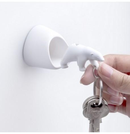 Ключница настенная и брелок для ключей Polar Bear Qualy