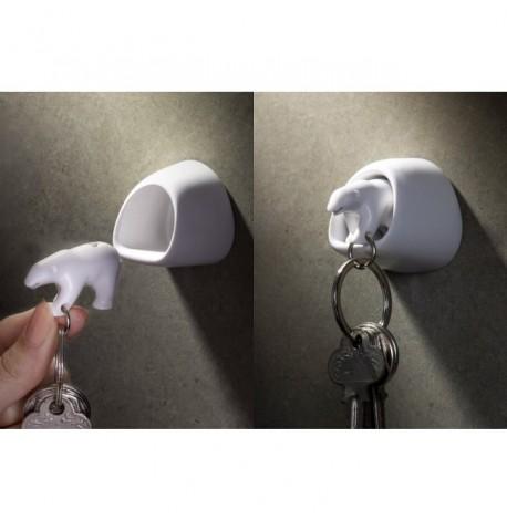 Ключница настенная и брелок для ключей Polar Bear Qualy
