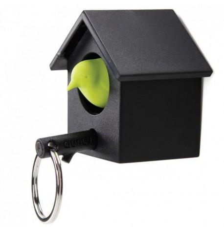 Ключница настенная и брелок для ключей Cuckoo Qualy (черный-зеленый)