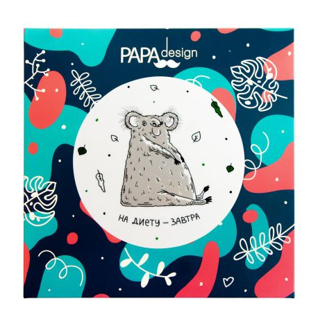Тарелка с коалой «На диету — завтра»