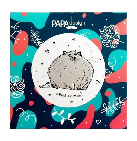 Тарелка с котом «Какие сосиски?»