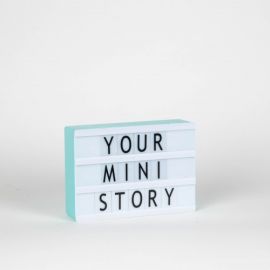 Світильник лайтбокс з буквами Mini LEDR А6 (м'ятний)