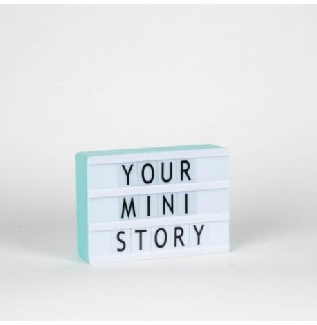 Світильник лайтбокс з буквами Mini LEDR А6 (м'ятний)