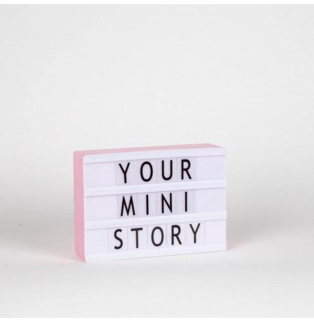 Світильник лайтбокс з буквами Mini LEDR А6 (рожевий)