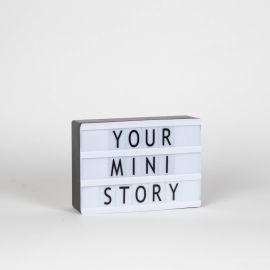 Світильник лайтбокс з буквами Mini LEDR А6 (чорний)
