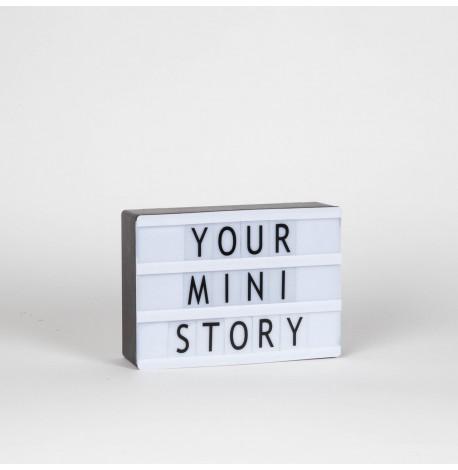 Світильник лайтбокс з буквами Mini LEDR А6 (чорний)