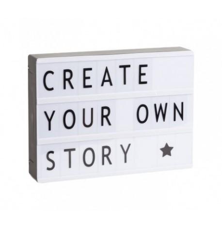 Світильник лайтбокс з буквами LEDR А4 (чорний)