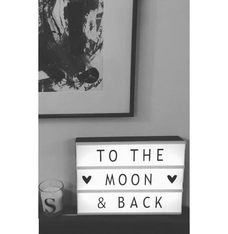 Світильник лайтбокс з буквами LEDR А4 (чорний)